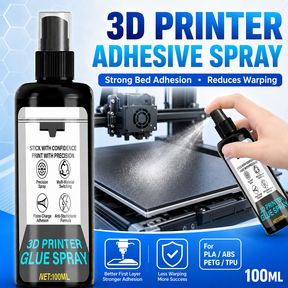 Petg Filament - 100/200ml Güçlü 3D Yazıcı Yapıştırıcı Spreyi