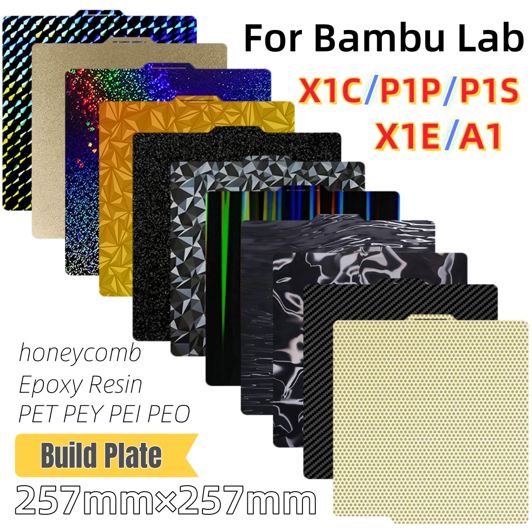3D Printer Bed - Yapım Plakası 257x257 Yay Çeliği Levha
