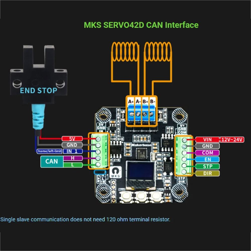[AC18 Dijital]/SERVO42D 40 CAN - Closed Loop Stepper Motor Nema 17 incelemesi ve fiyatı